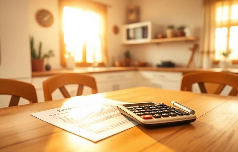 You're in Control Home repair estimate and project checklist organized on a kitchen table