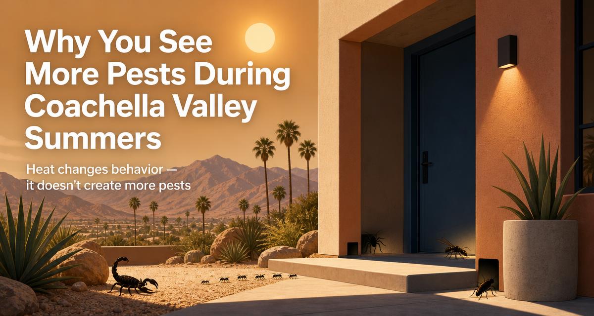 Why You See More Pests During Coachella Valley Summers